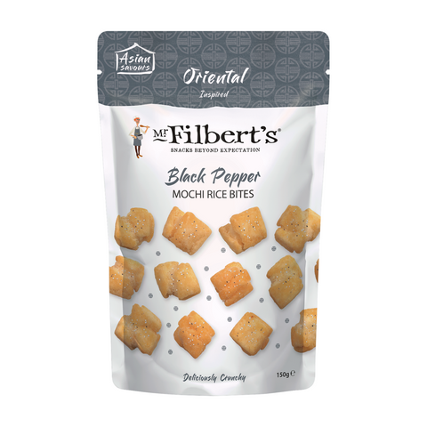 Mr Filbert's Oriental Inspired Black Pepper Mochi Rice Bites (150g)