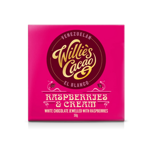 Willie's Cacao Raspberries & Cream Venezuelan Chocolate (50g)