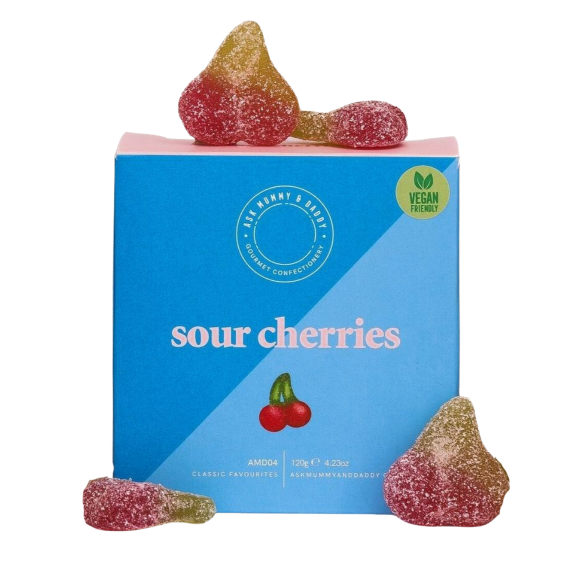 Ask Mummy & Daddy Fizzy Sour Cherries (120g)