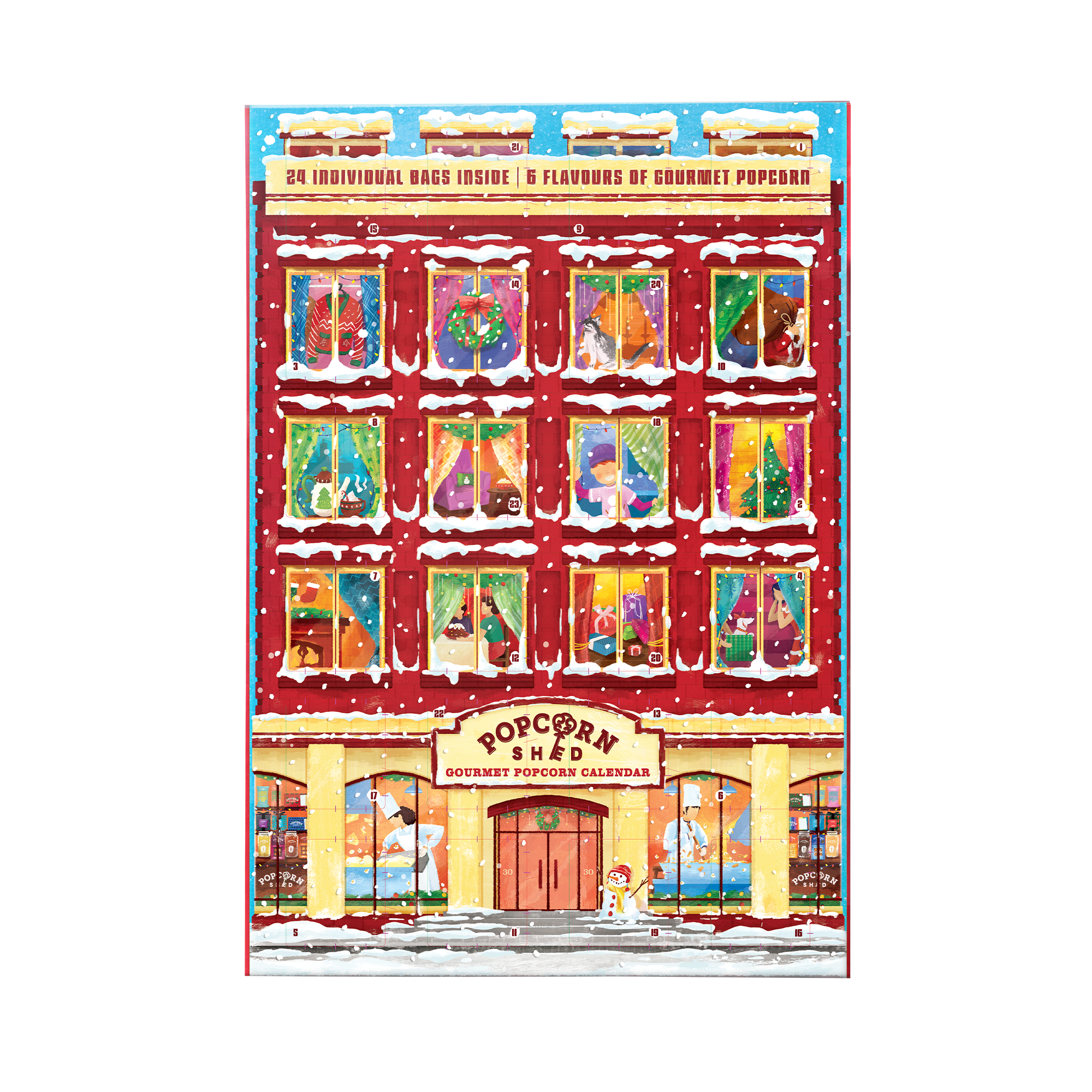 Popcorn Shed Popcorn Advent Calendar (8x168g)