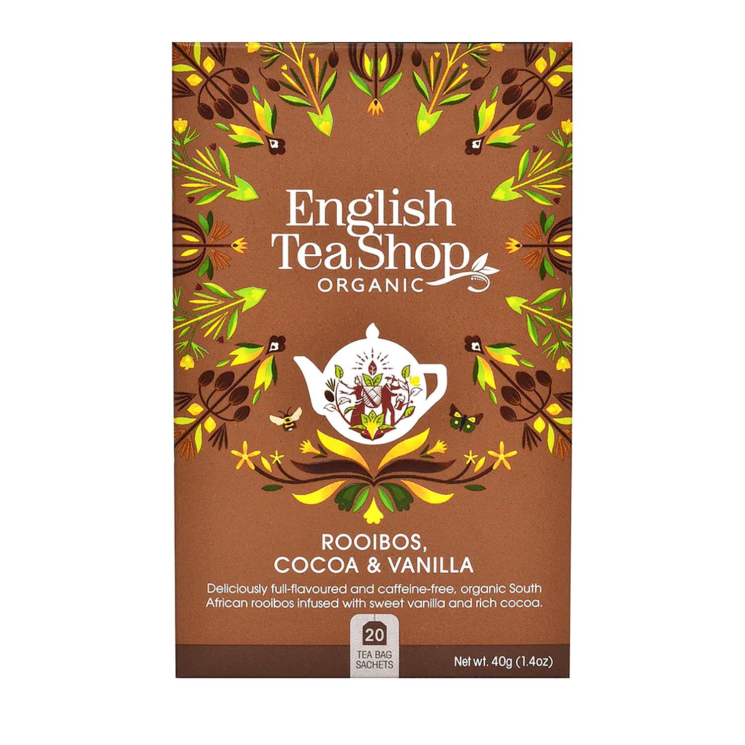 English Tea Shop Organic Rooibos, Cocoa & Vanilla (20 Tea Bags)