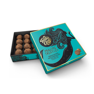Willie's Cacao Milk Chocolate Praline Truffles with Sea Salt (110g)