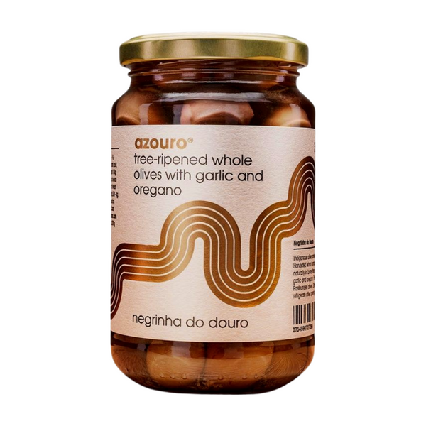 Azouro Negrinha do Douro Olives with Garlic & Oregano (350g)