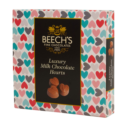 Beech's Fine Chocolates Luxury Milk Chocolate Hearts (65g)