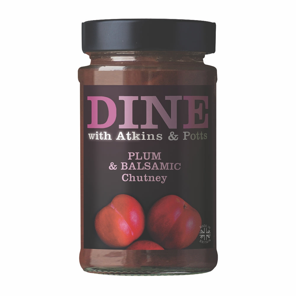 DINE with Atkins & Potts Plum & Balsamic Chutney (220g)