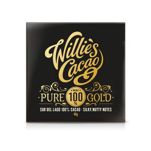 Willie's Cacao Pure Gold 100% Cacao Chocolate (40g)
