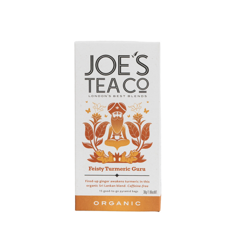 Joe's Tea Co Feisty Turmeric Guru Organic Tea (15 Pyramids)