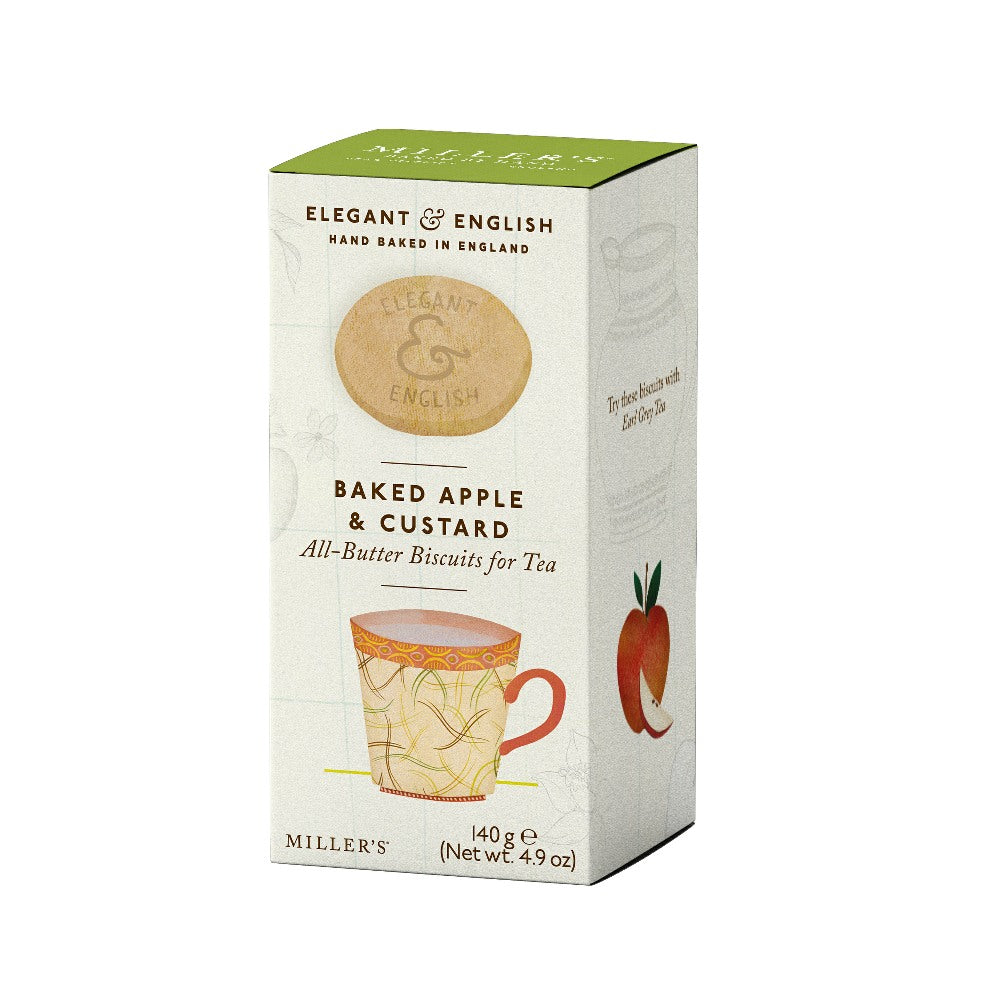 Artisan Biscuits Elegant & English Baked Apple & Custard Biscuits (140g)