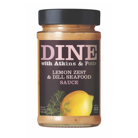 DINE with Atkins & Potts Lemon Zest & Dill Seafood Sauce (180g)