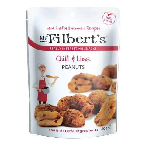 Mr Filbert's Chilli & Lime Peanuts Pocket Snacks (40g)