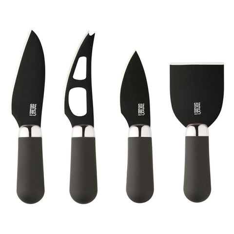 Taylors Eye Witness Black Four Piece Cheese Knife Set